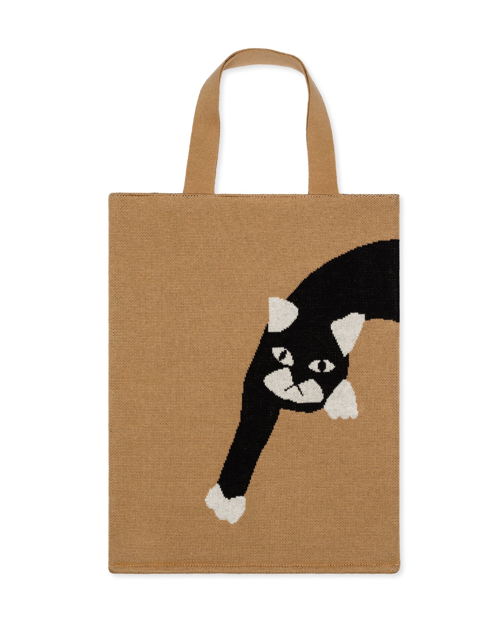 Cat Knitted Tote