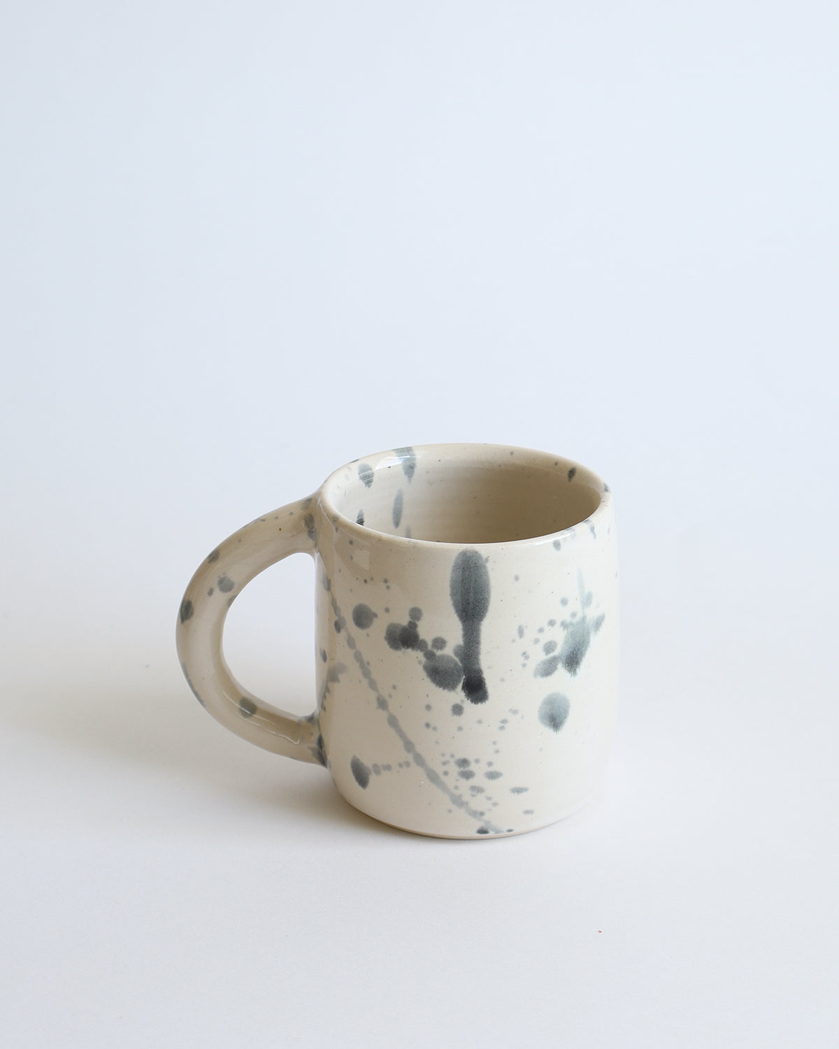 Ceramic Mug Ikat Cream and Blue