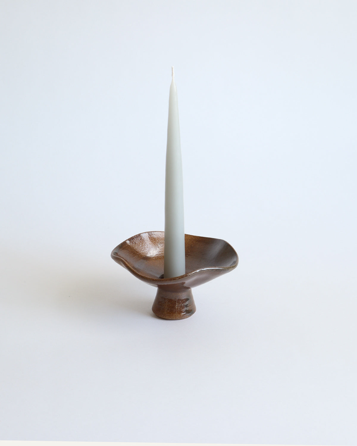 Ceramic Taper Holder Ochre