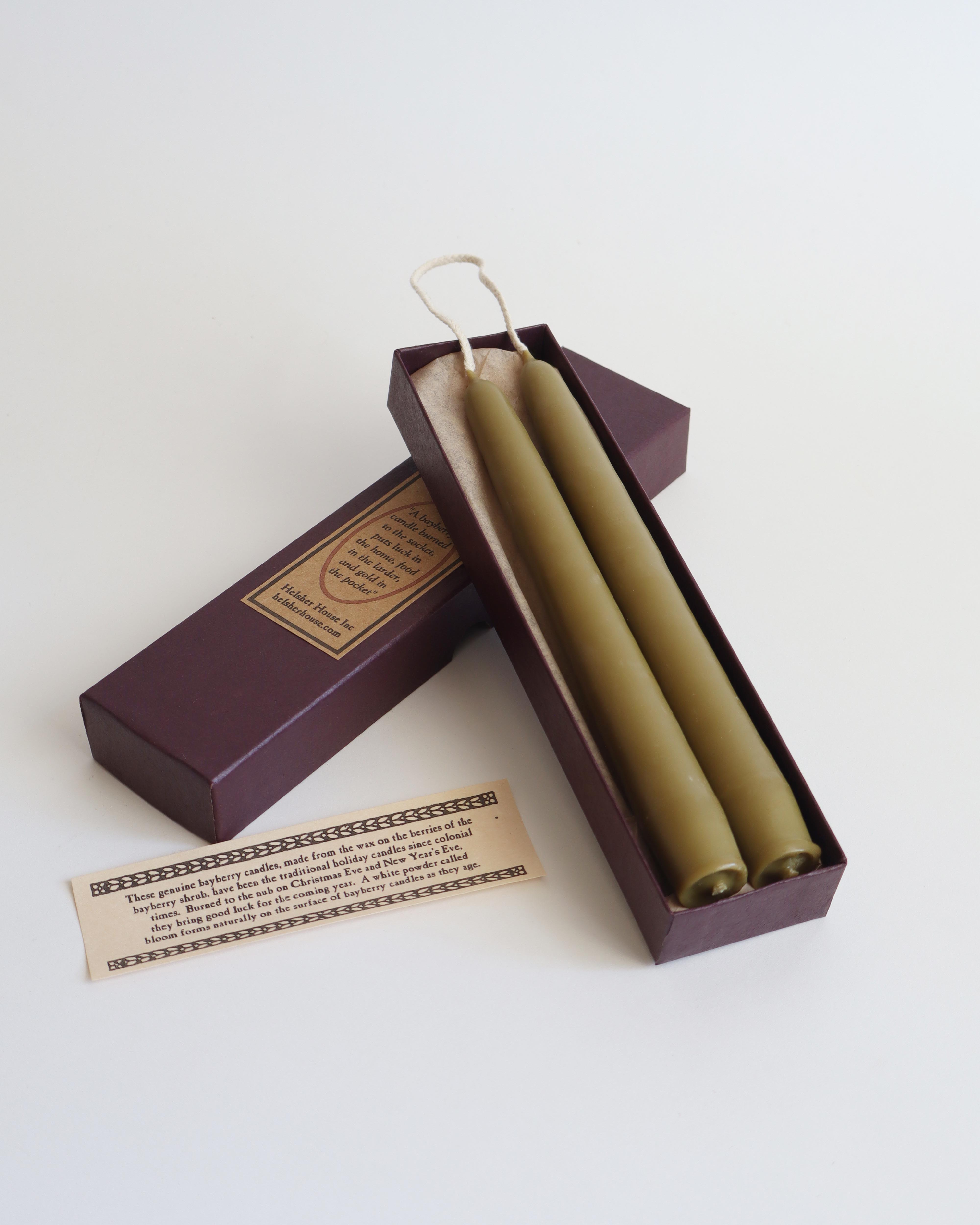 Bayberry Taper Candles, Set of 2