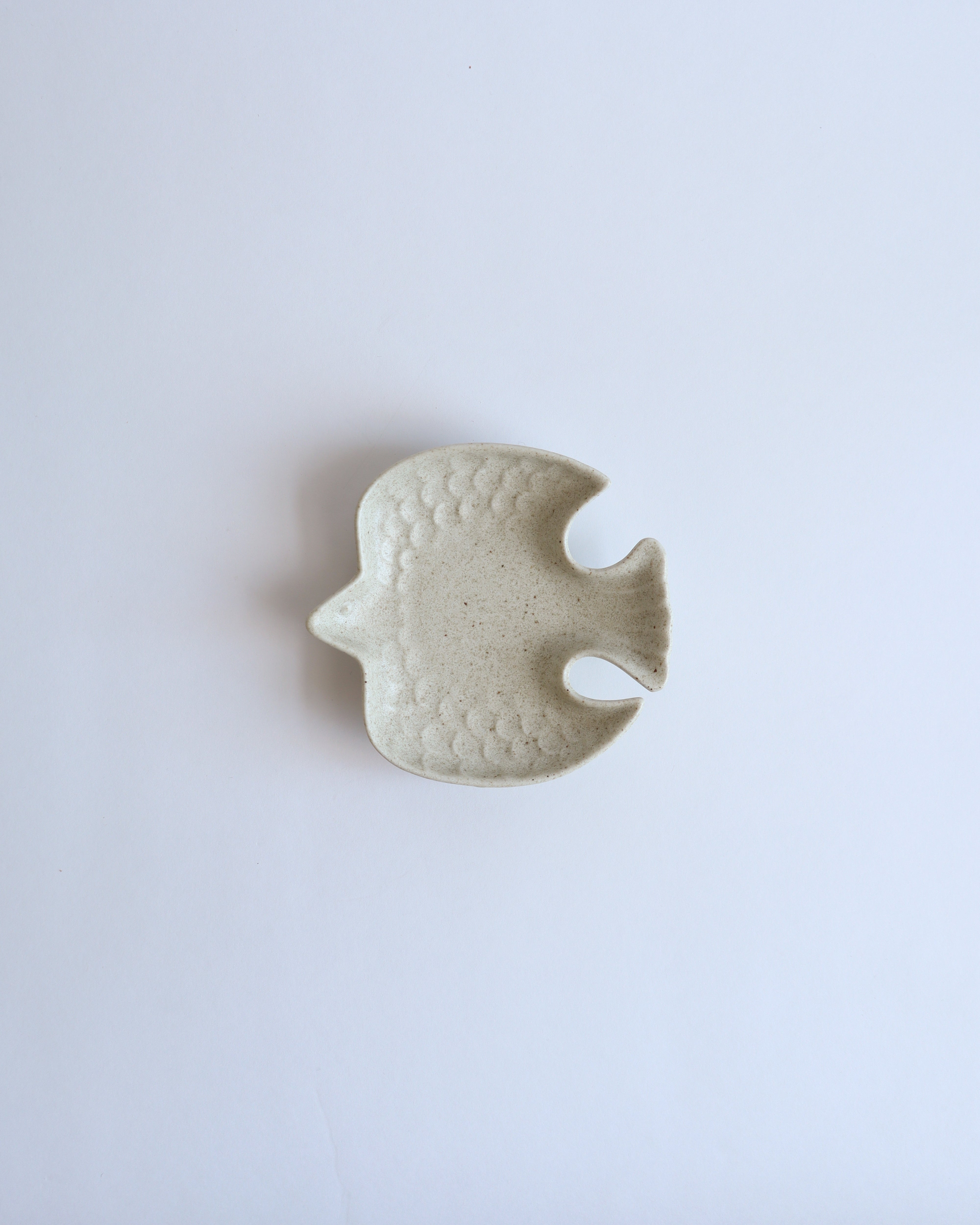 Sauce Dish Bird White