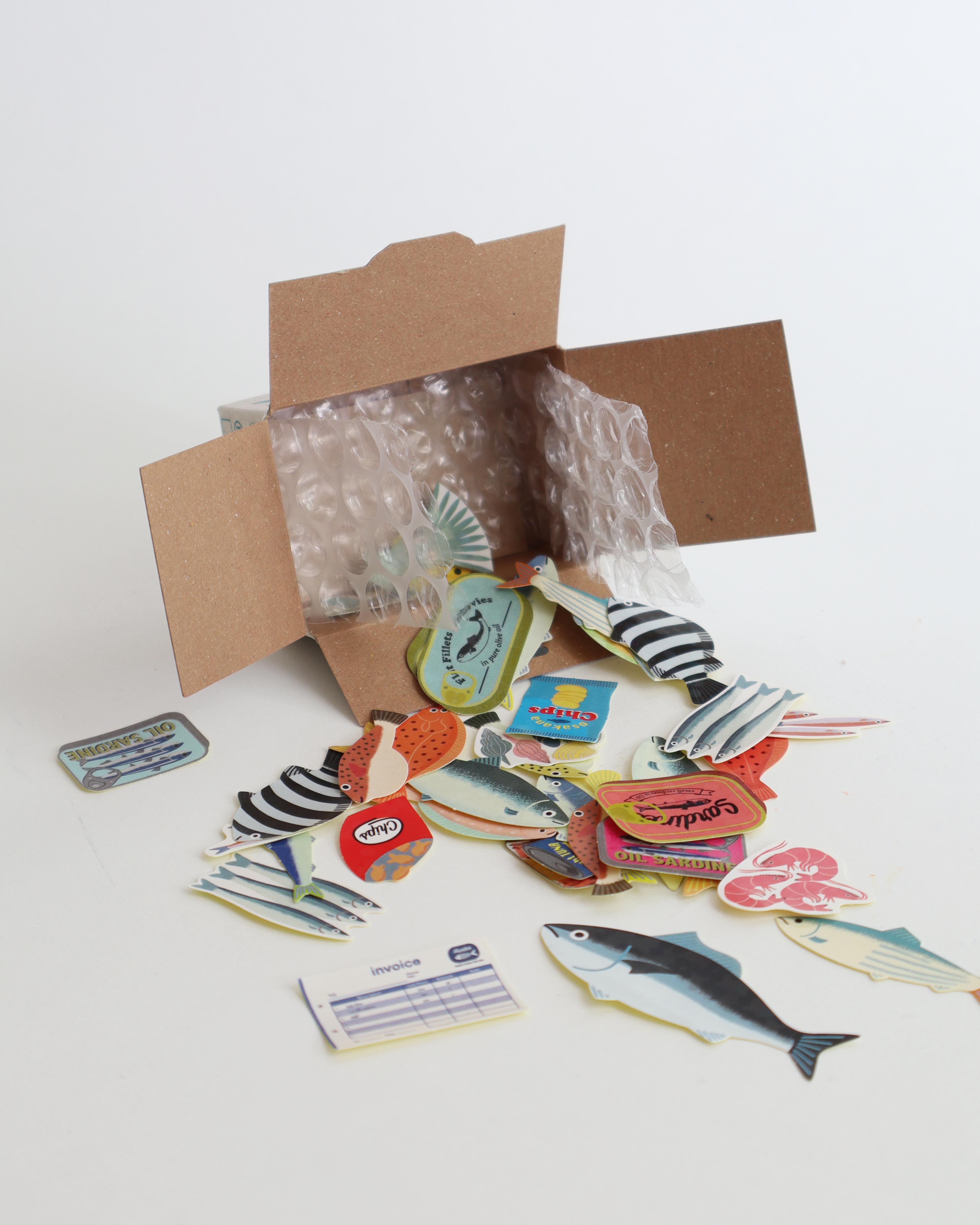 Fish Sticker Box
