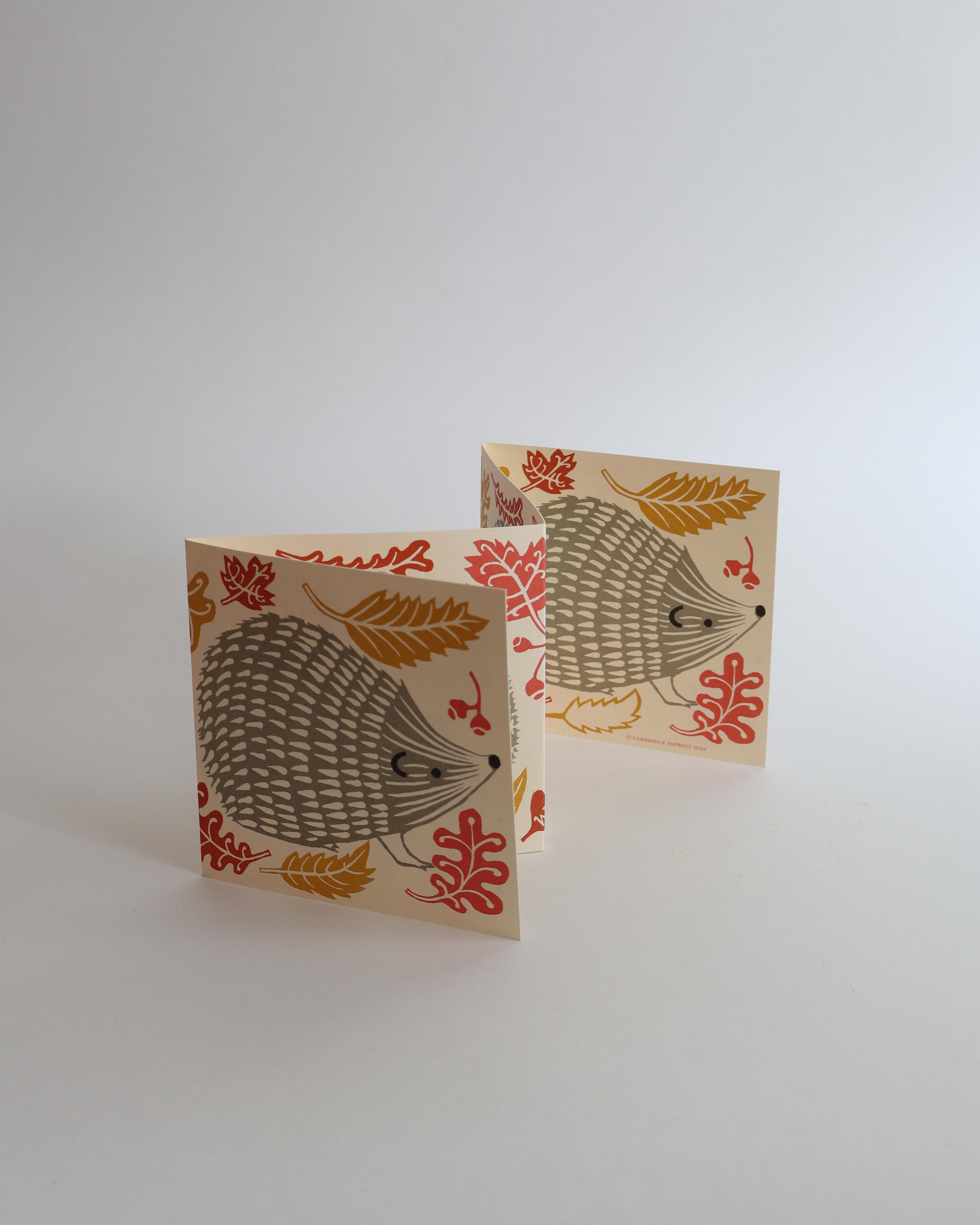 Accordion Card A Prickle of Hedgehogs