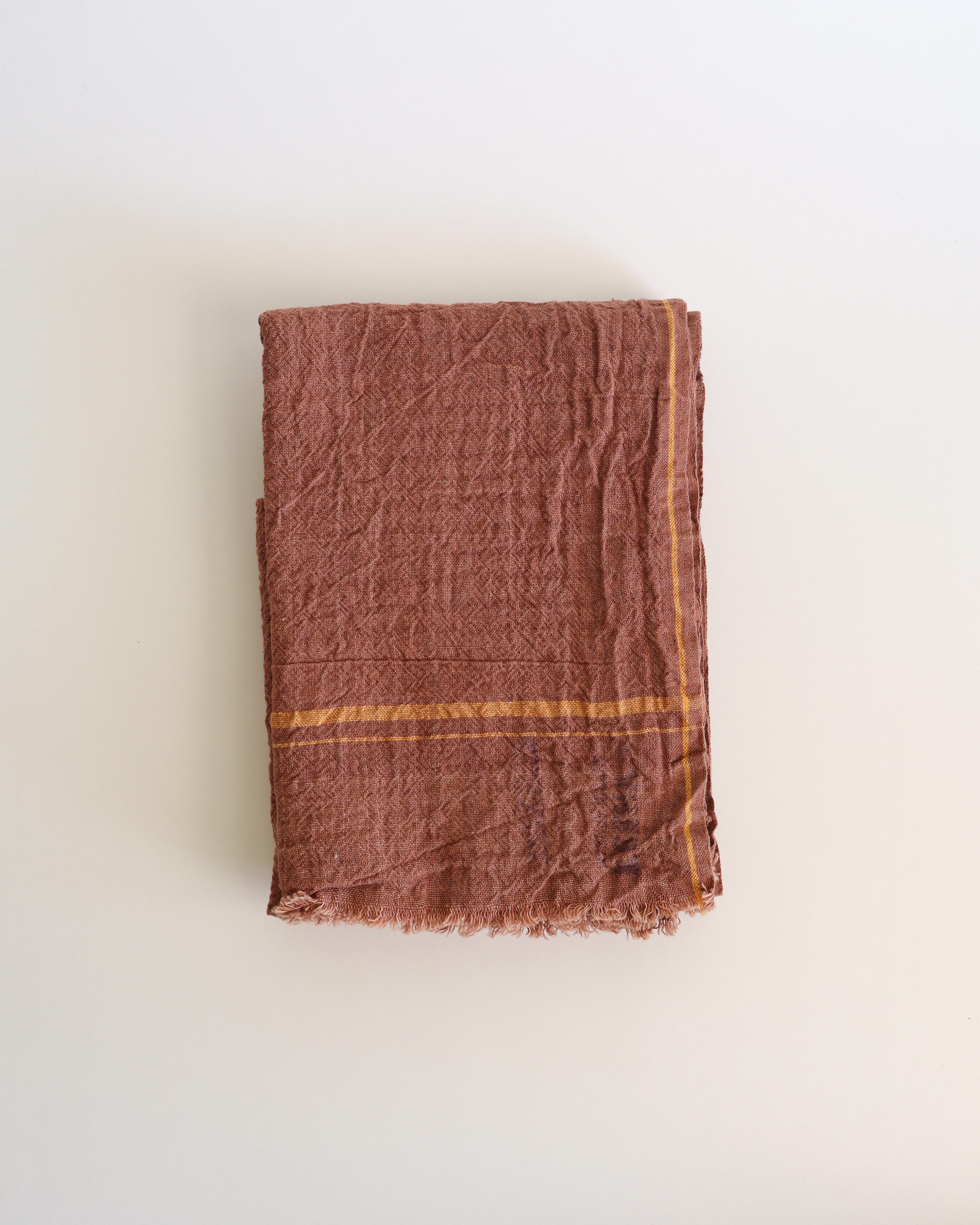 Khadi Cotton Kavi Rust Towel