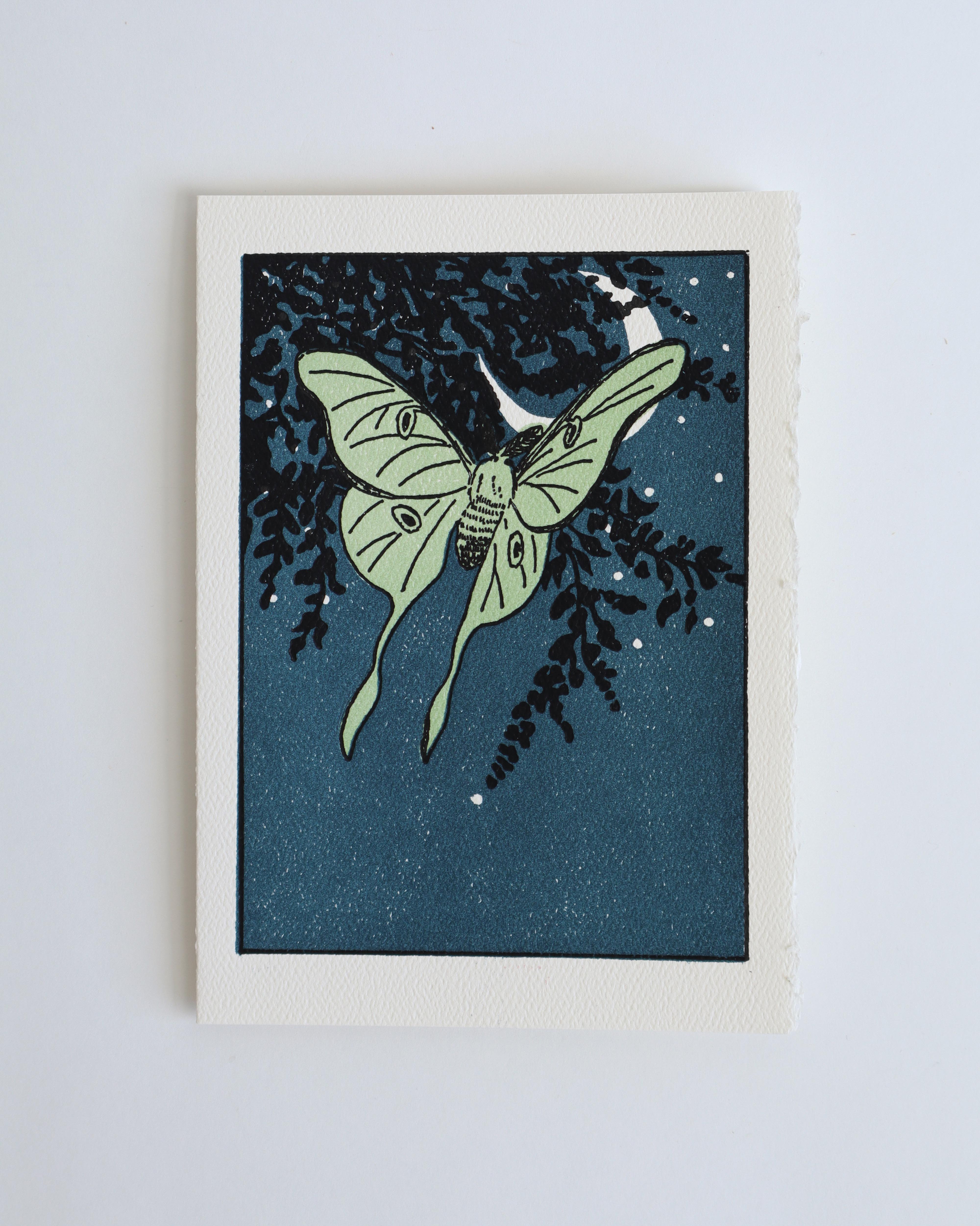 Luna Moth Card