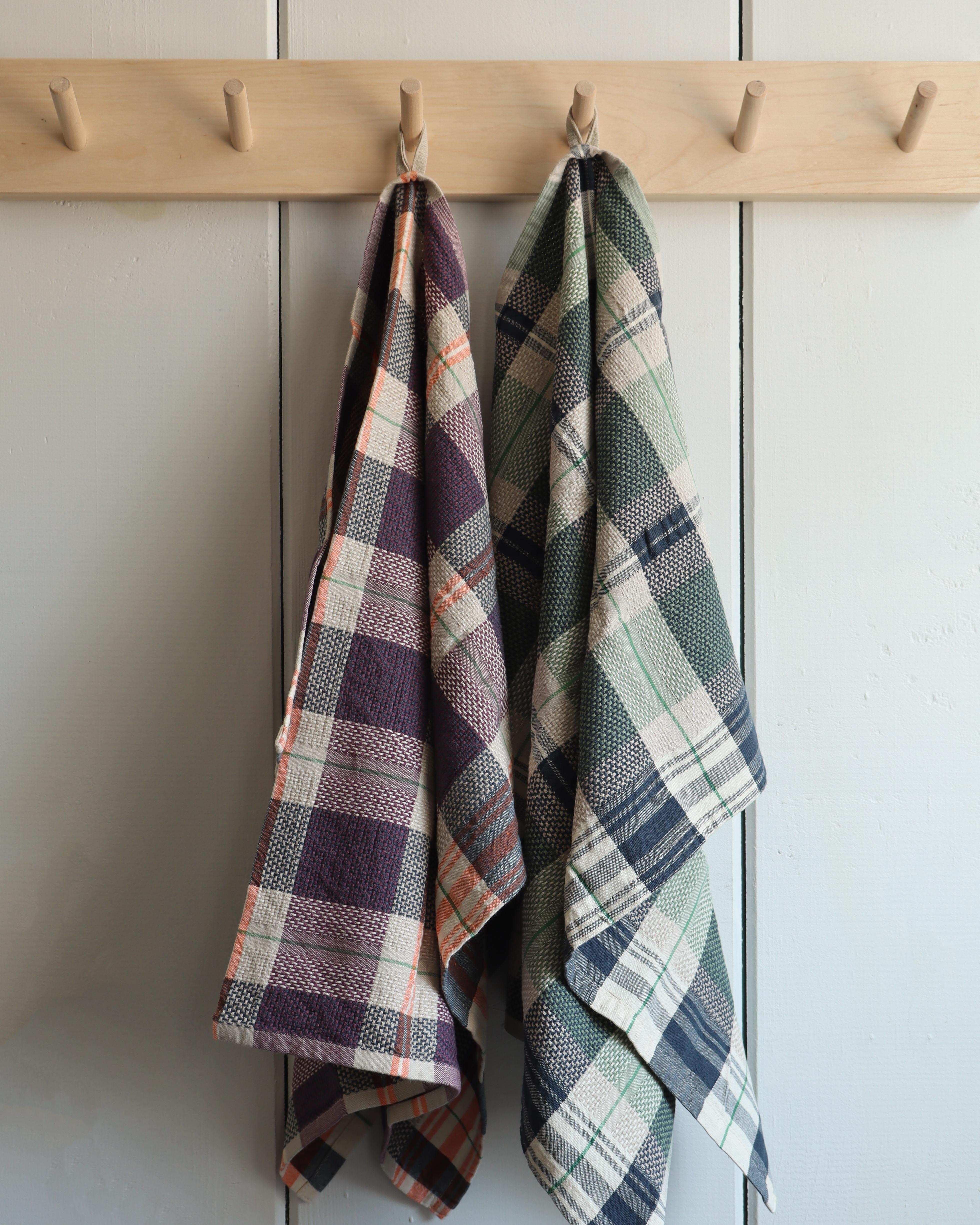 Plaid Kitchen Towel Lavender