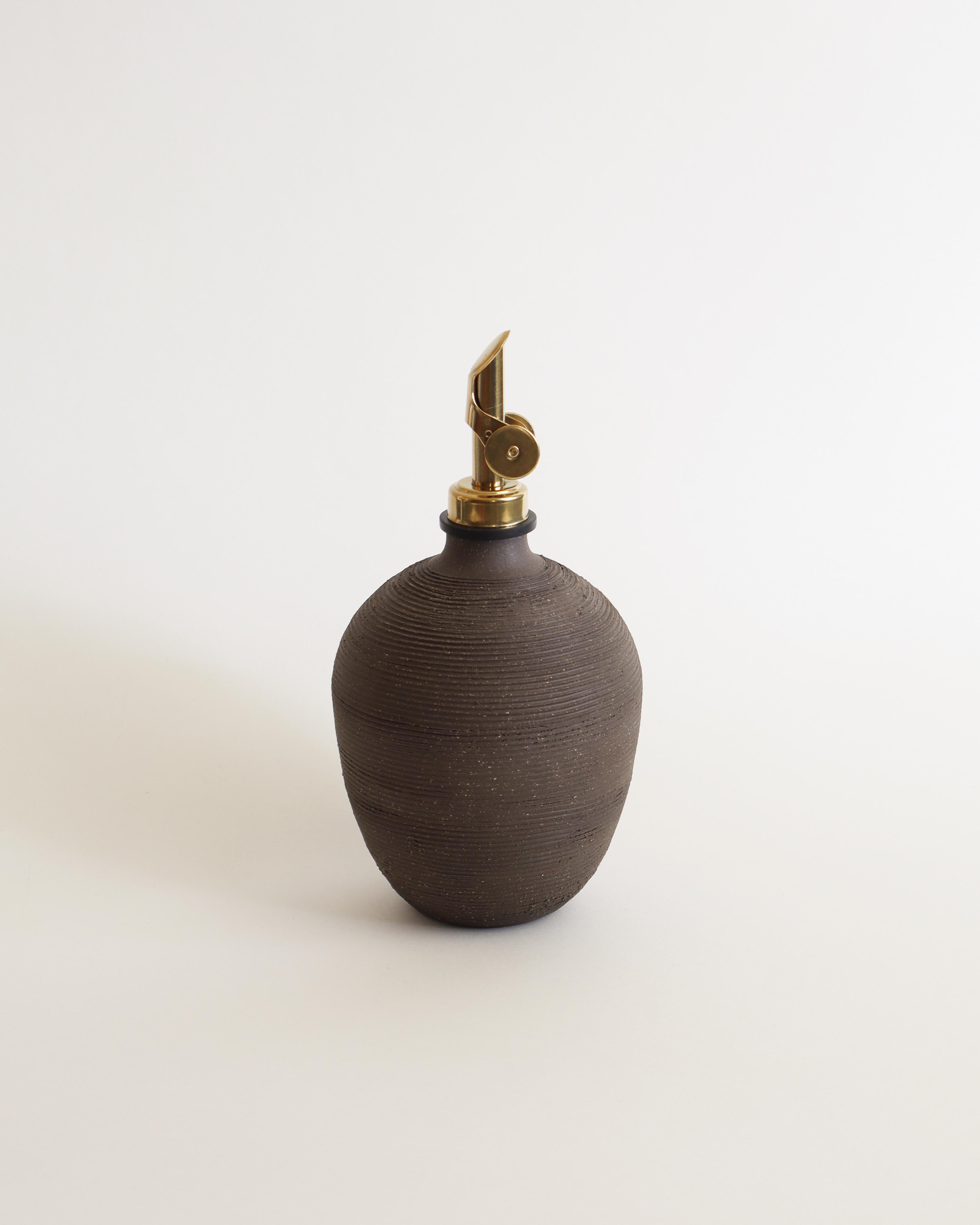 Oil Bottle - Natural Brown - 14 Ounces
