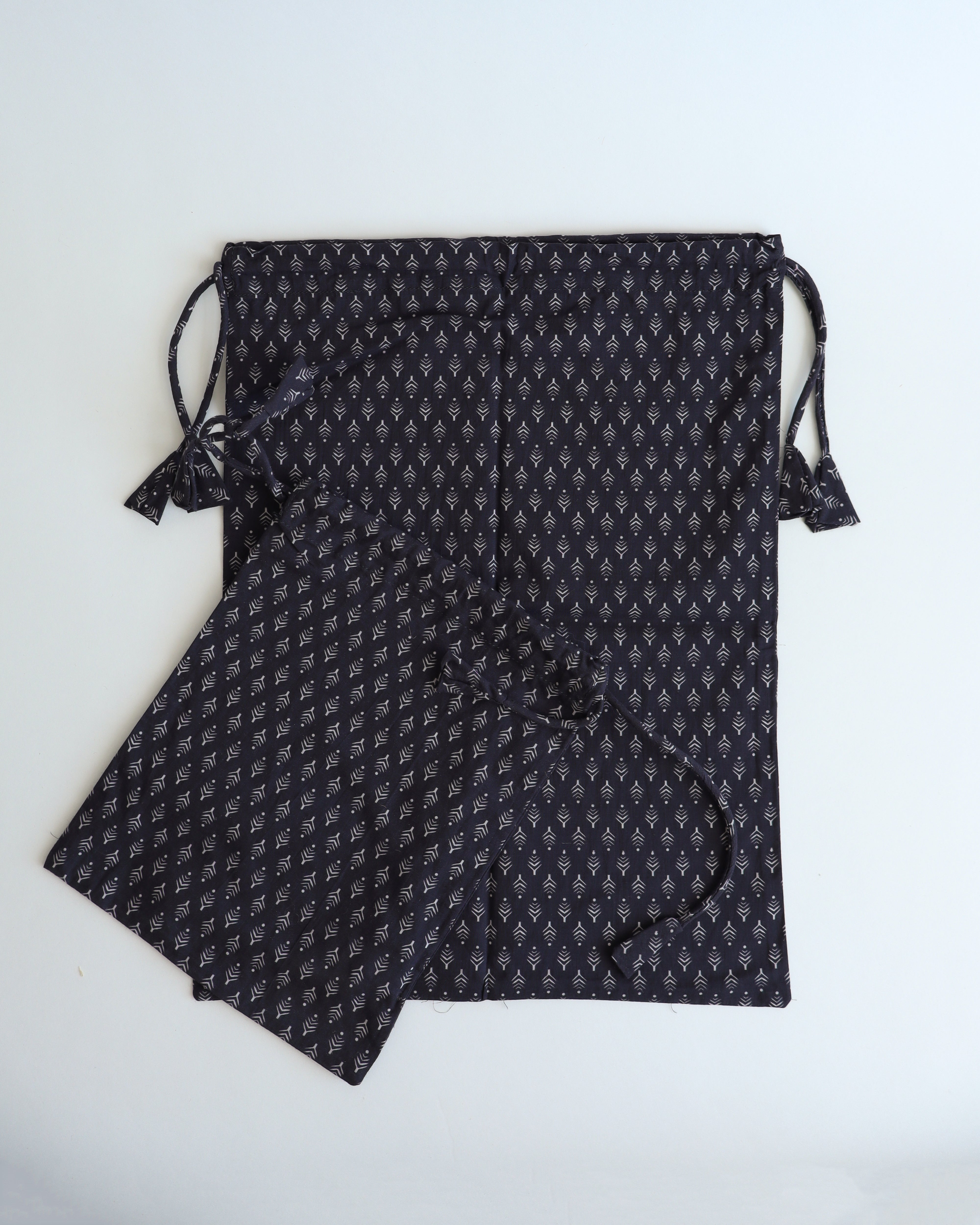 Drawstring Bag S/2 Navy Blue