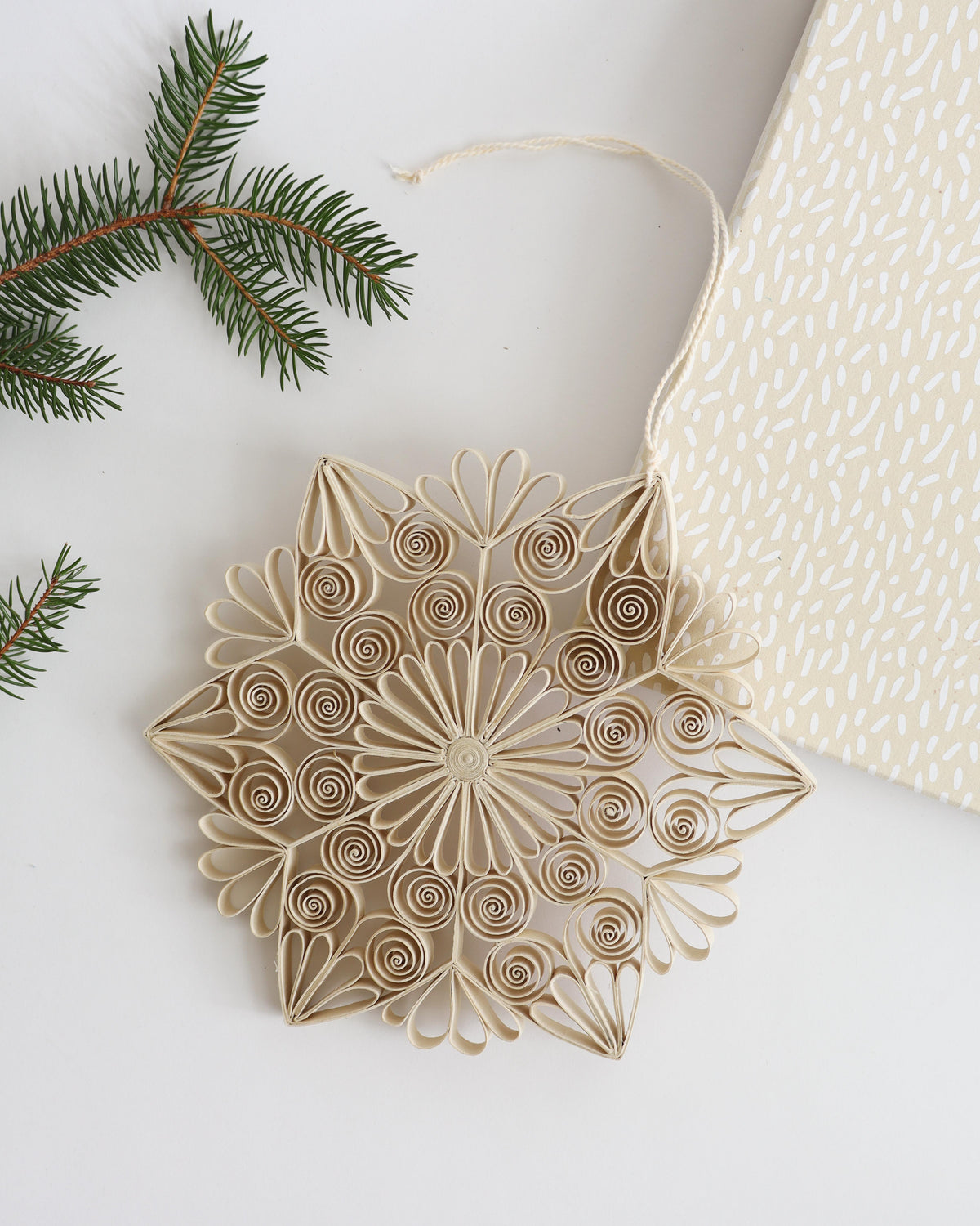 Large Quilled Snowflake with Box