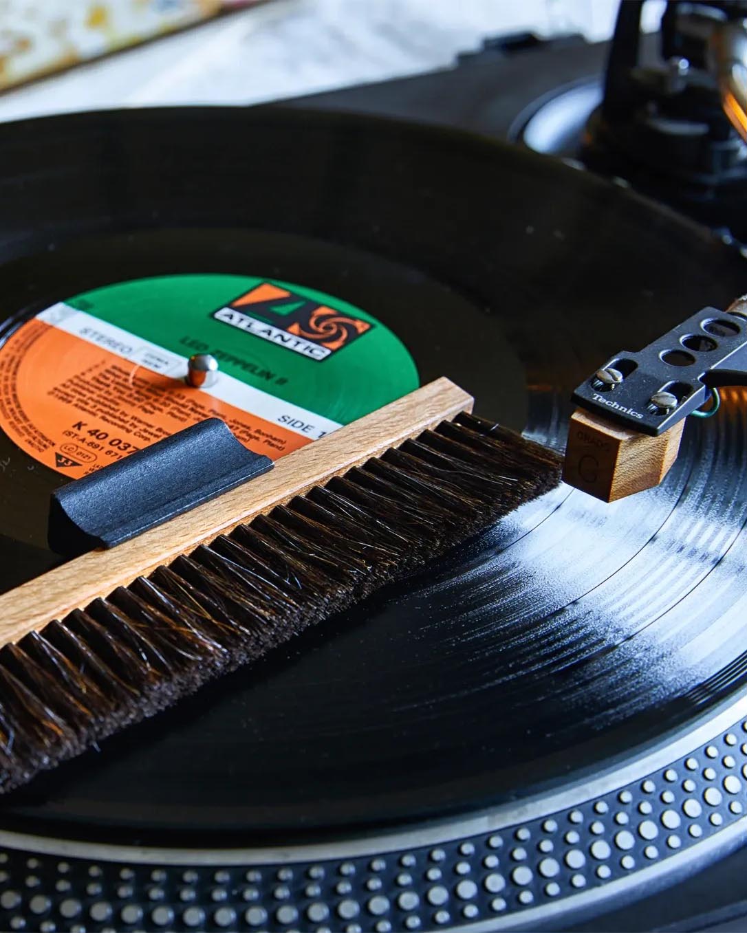 Goat Hair Vinyl Record Brush