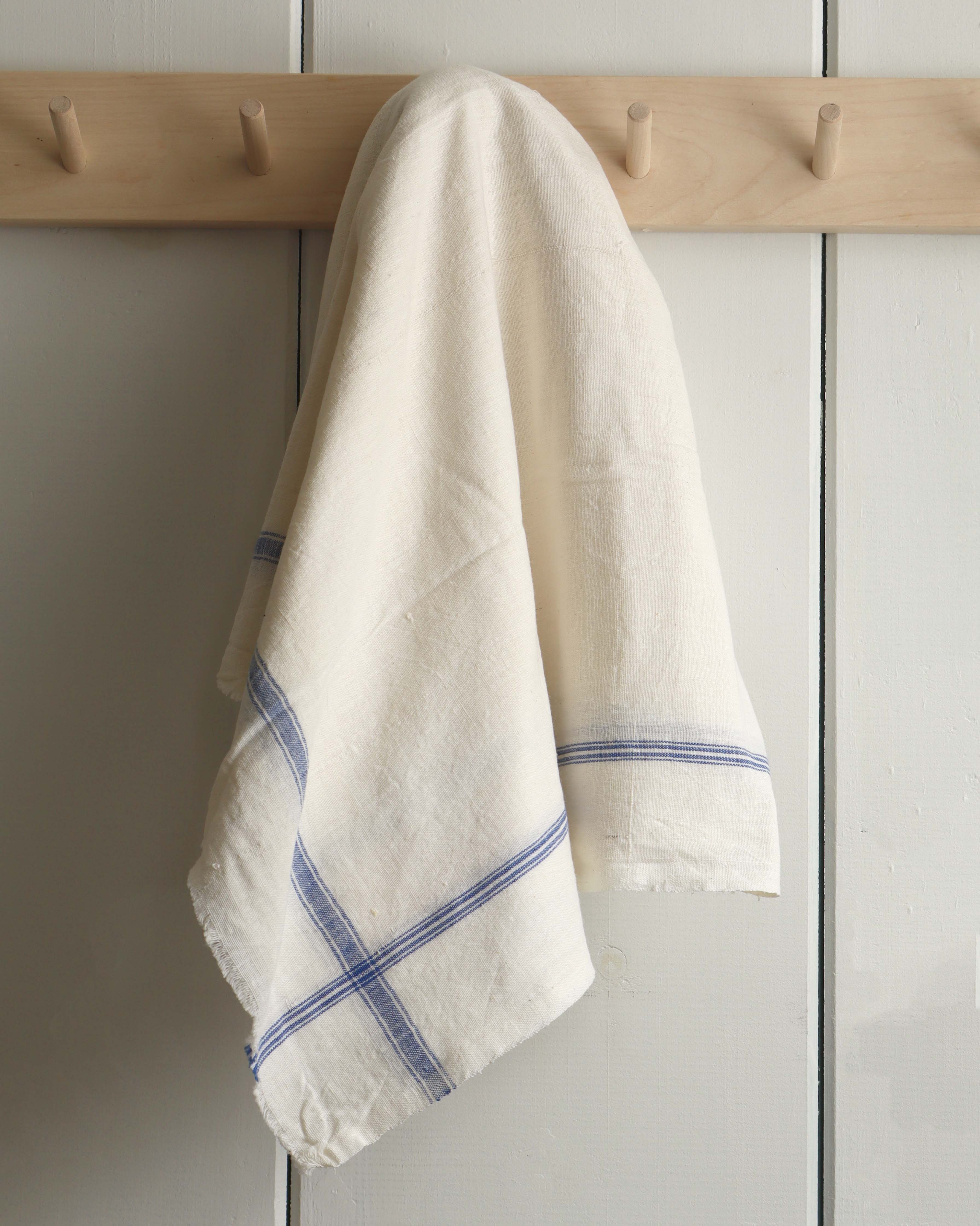 Cotton Towel Blue Stripe