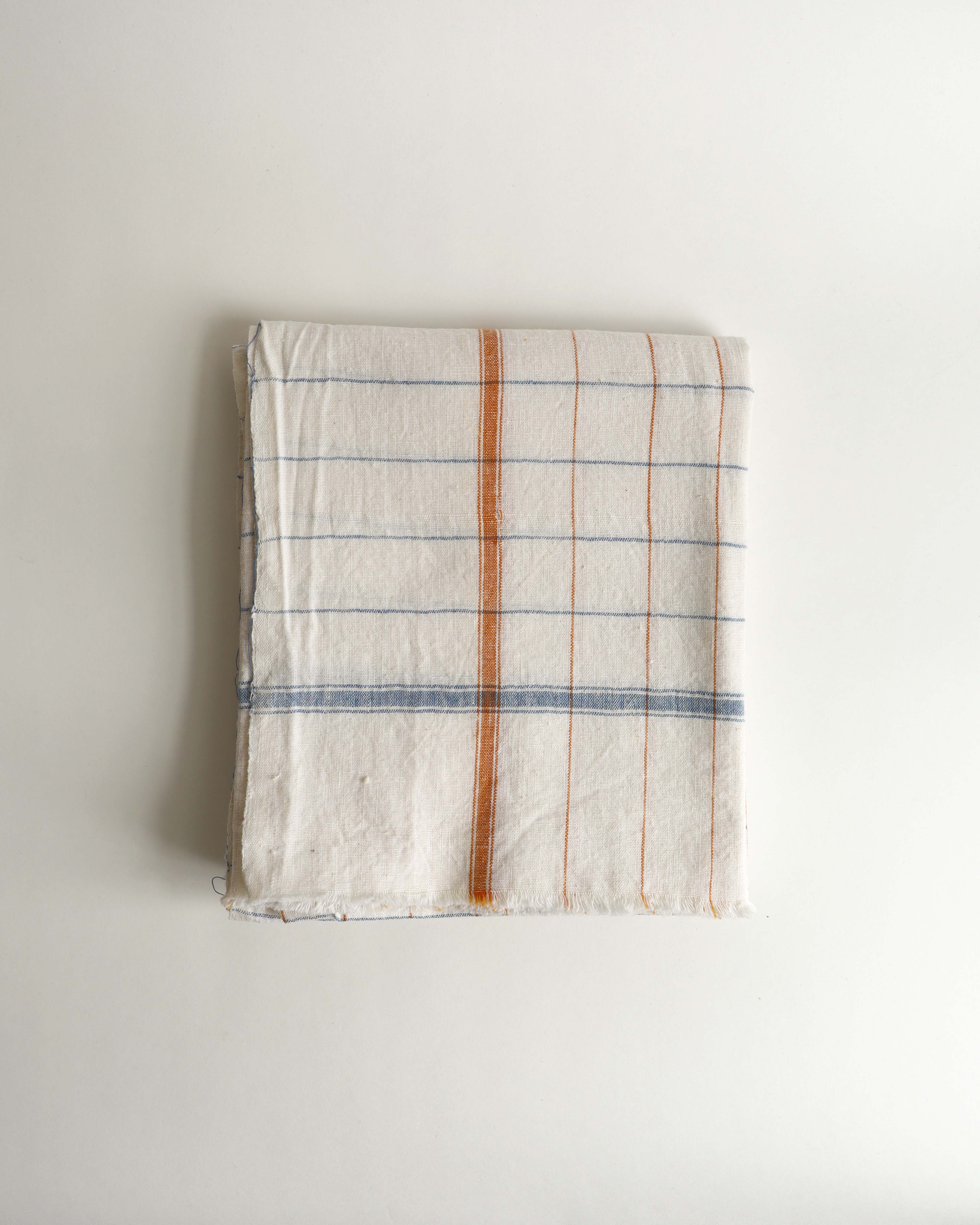 Cotton Towel Blue Windowpane