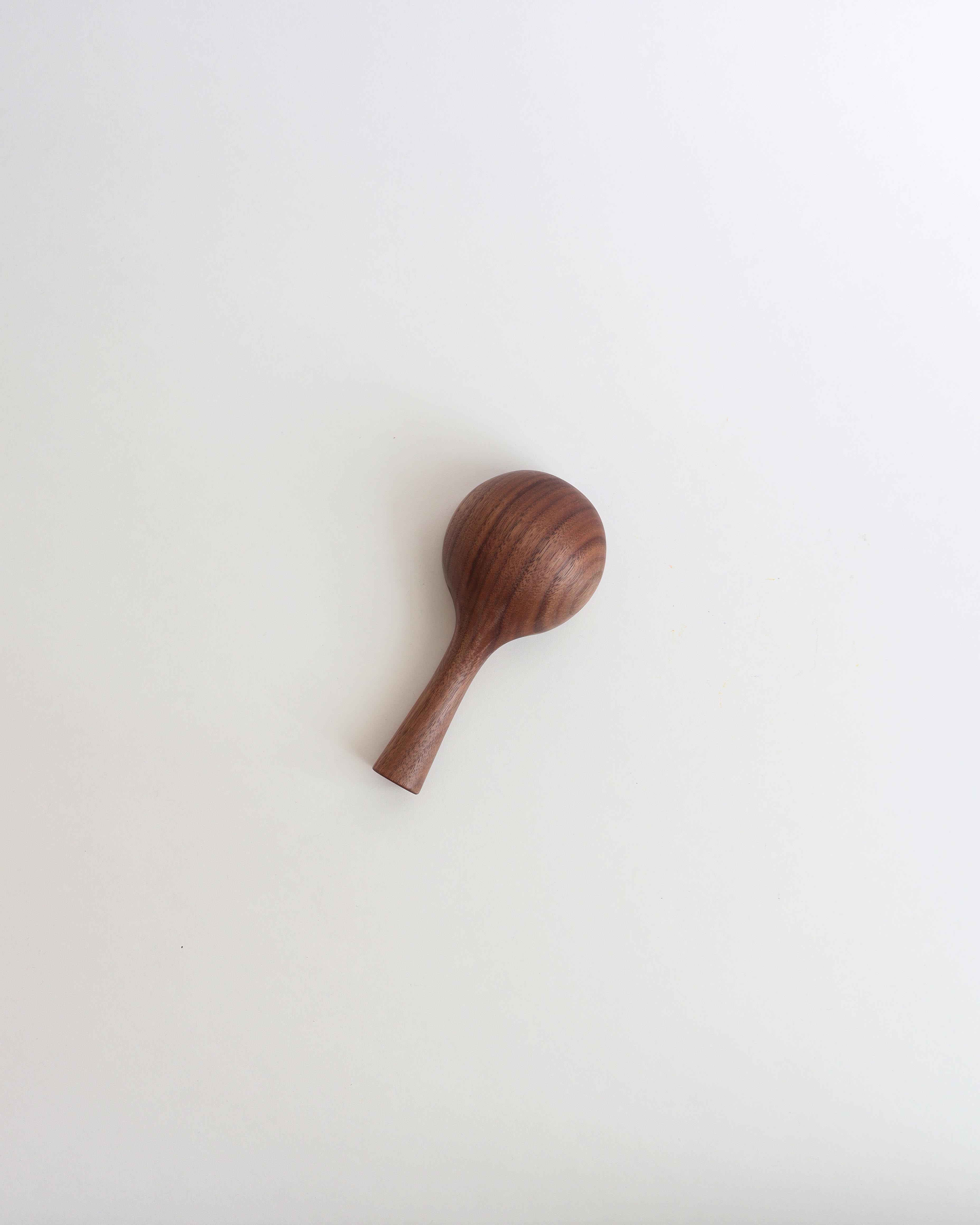 5" Large Walnut Wood Scoop