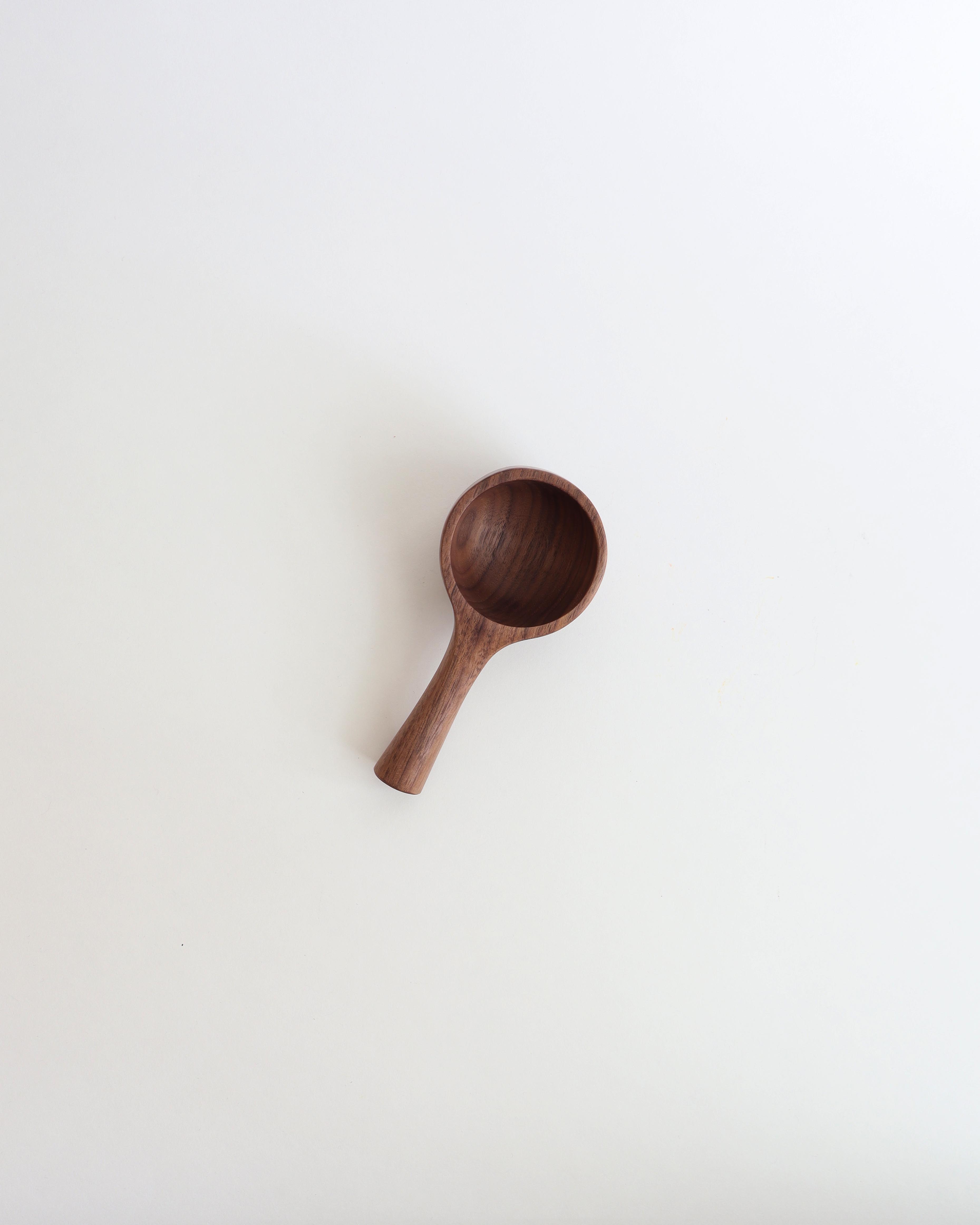 5" Large Walnut Wood Scoop