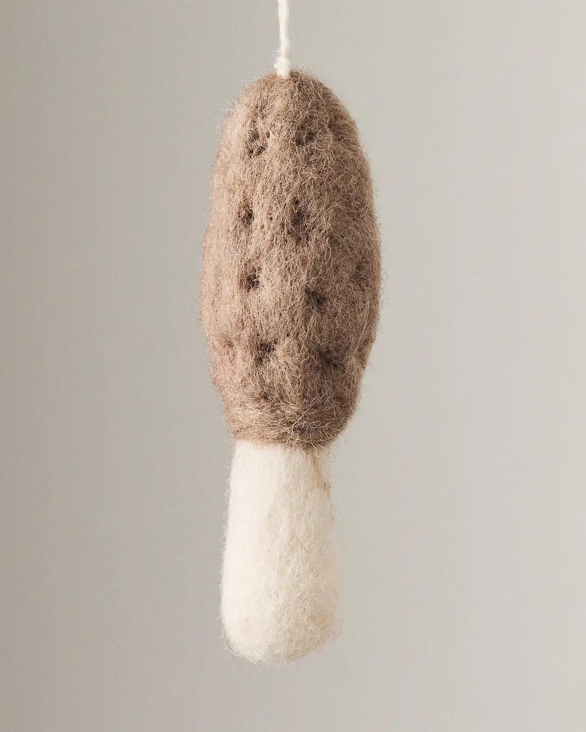 Felted Morel Mushroom