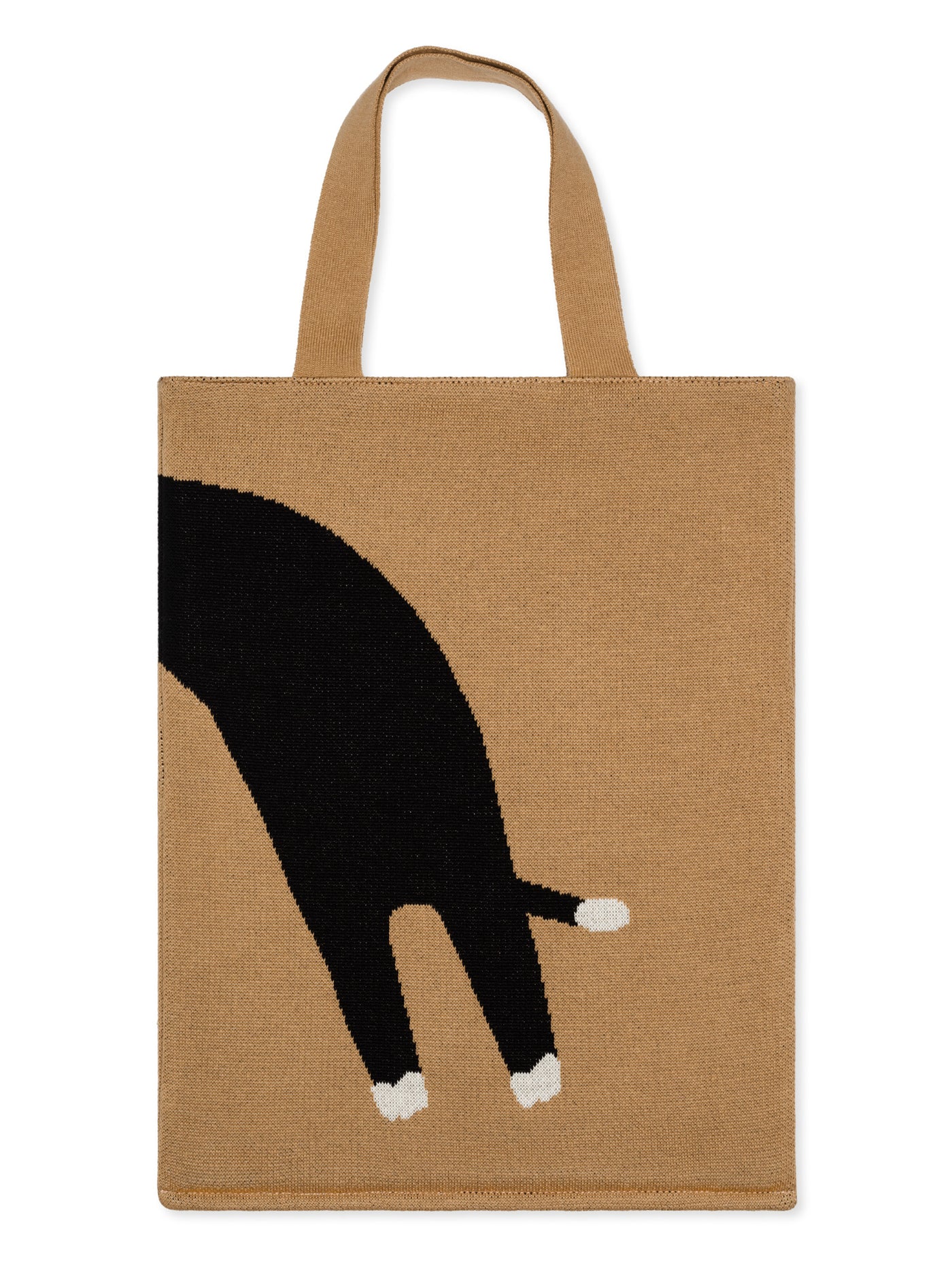 Cat Knitted Tote