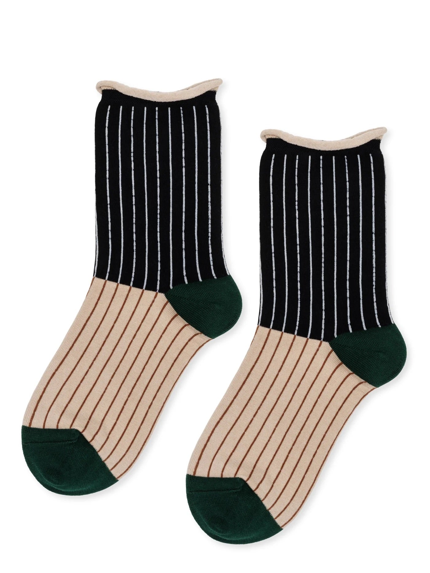 Green Stripe Sock